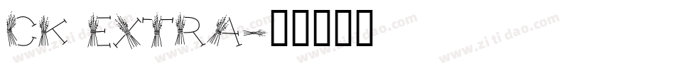 CK Extra字体转换